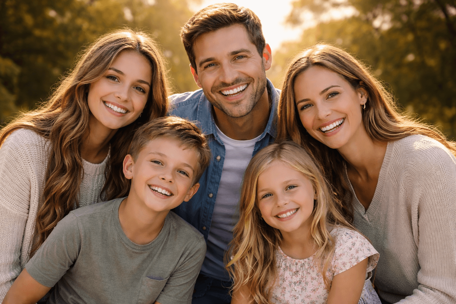 Golden Hour Family Image