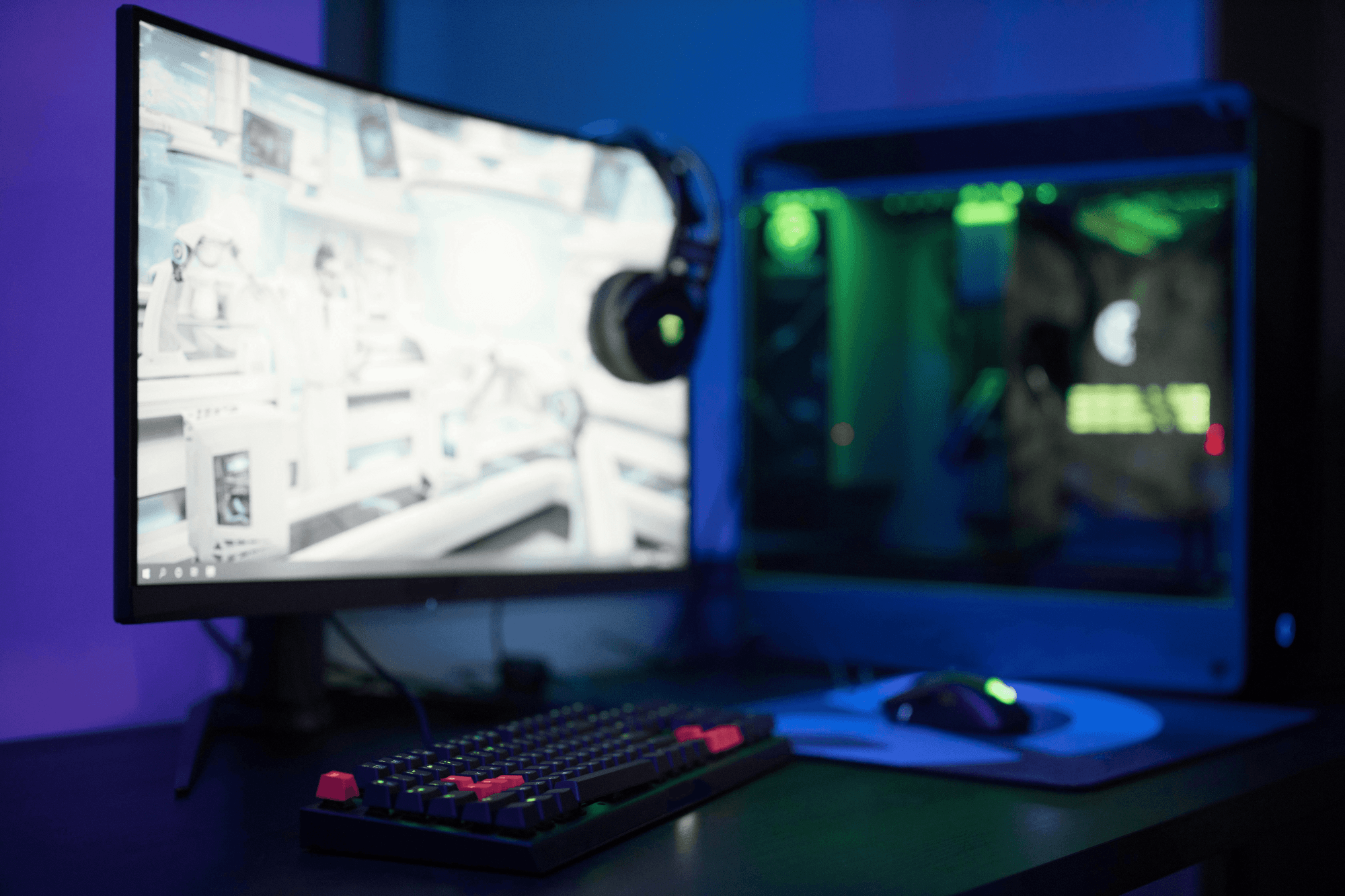 image of gaming set up
